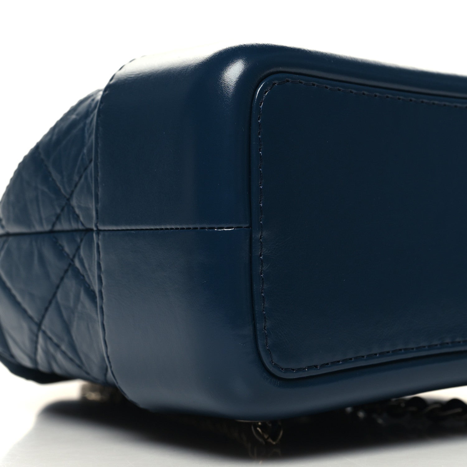 Chanel Aged Calfskin Quilted Small Gabrielle Backpack Navy 9 of 11
