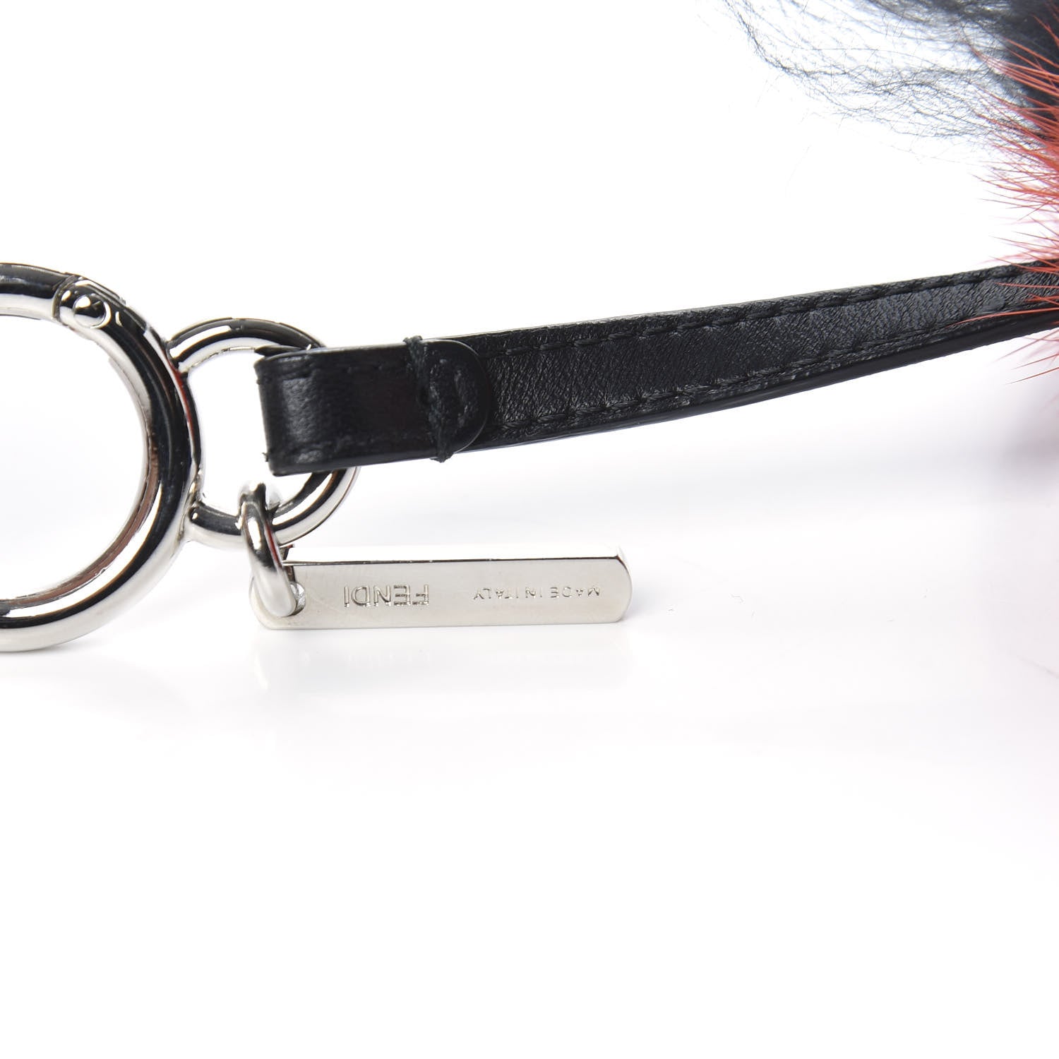 Fendi Mink Goat Fur QuTweet Funkyfur Bag Bug Charm Red 3 of 3