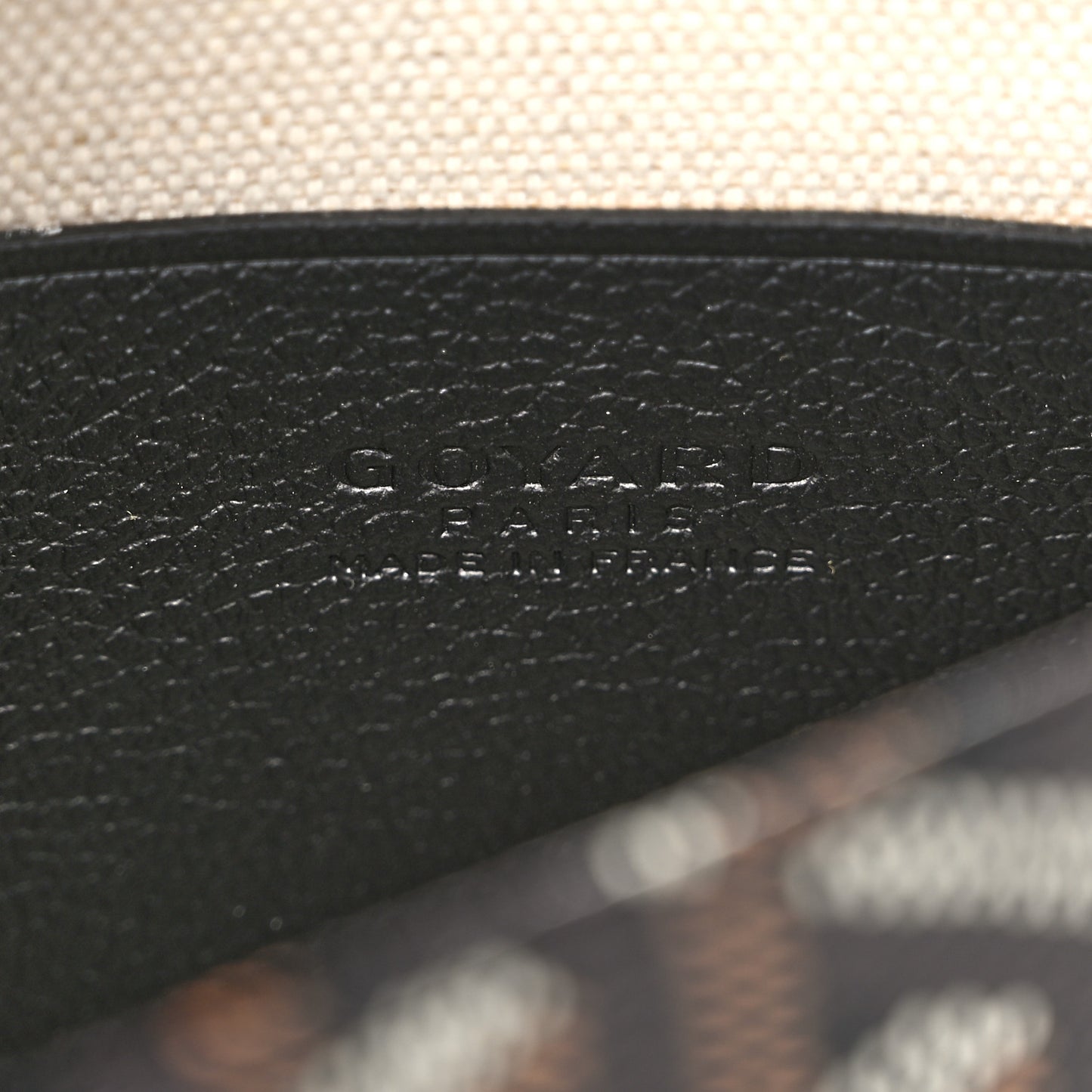 Goyardine Plumet Wallet Clutch Black