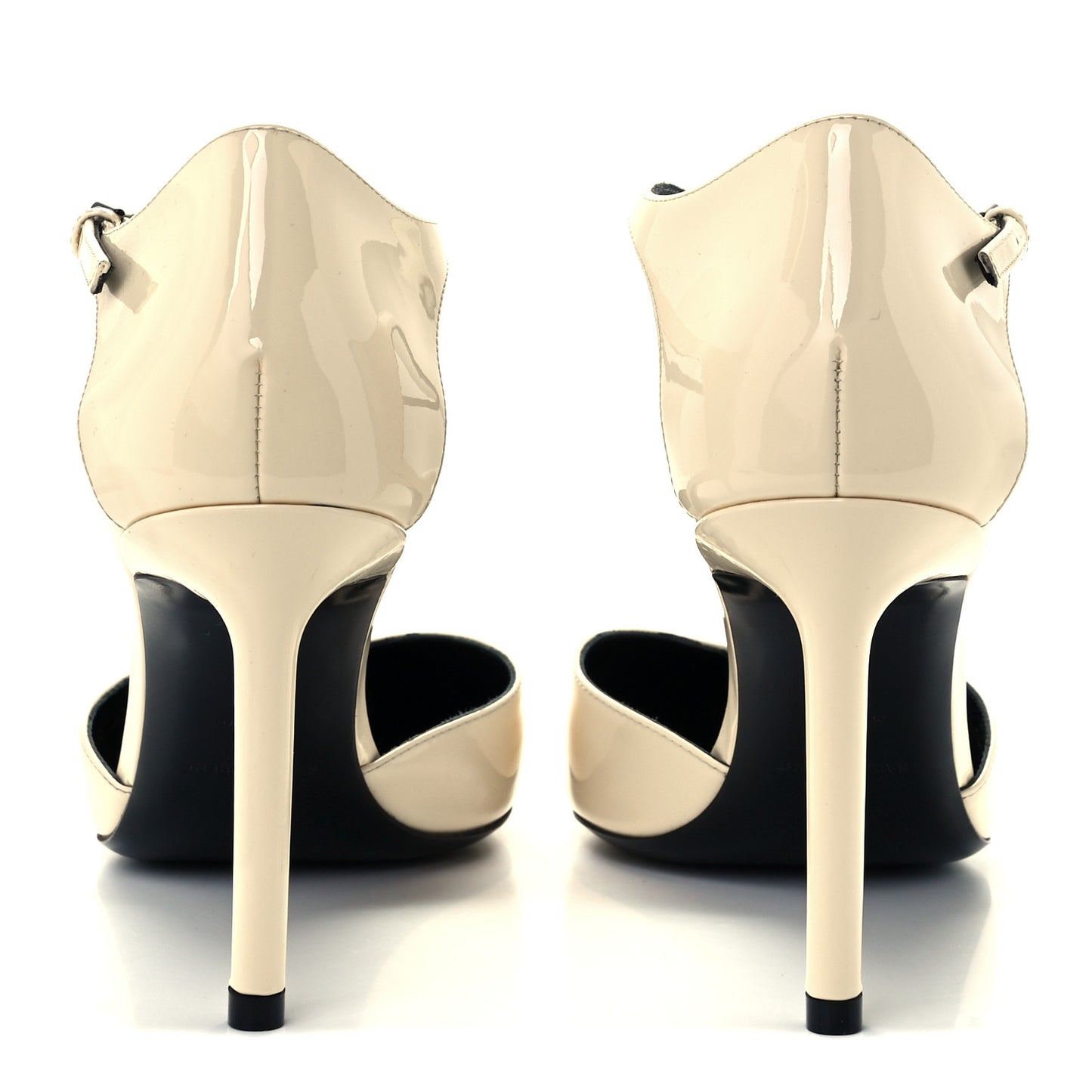 Patent Anja 85 Ankle Strap Pointed Pumps 40 Coquille