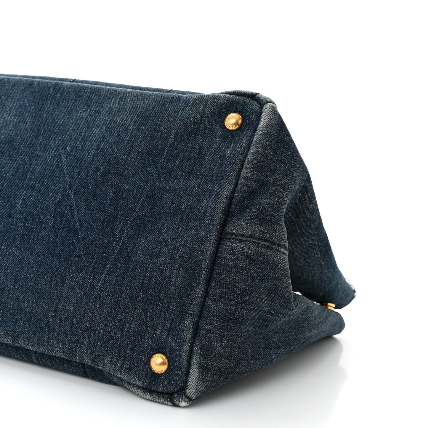 Denim Canapa Logo Tote Avio