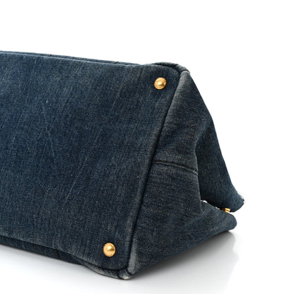Prada Denim Canapa Logo Tote Avio 10 of 13