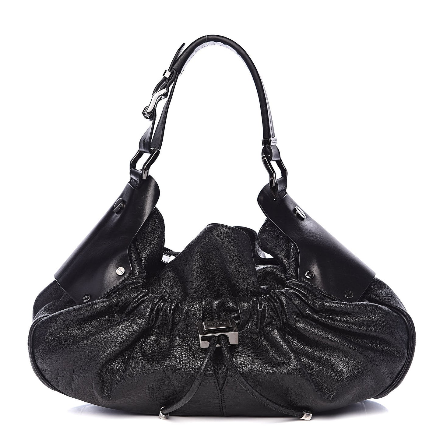 Calfskin Warrior Hobo Black