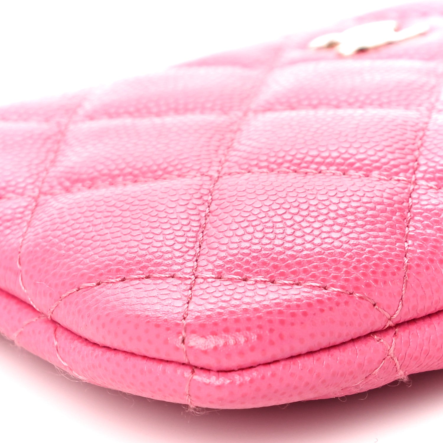 Chanel Caviar Quilted Small Cosmetic Case Pink 9 of 11