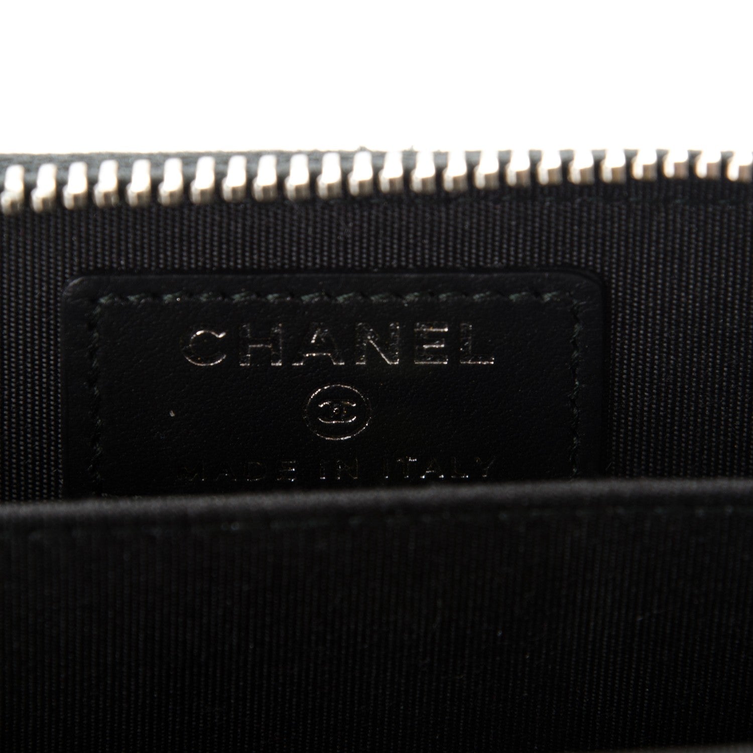 Chanel Caviar Quilted Diamond CC Zip Coin Purse Black 6 of 7