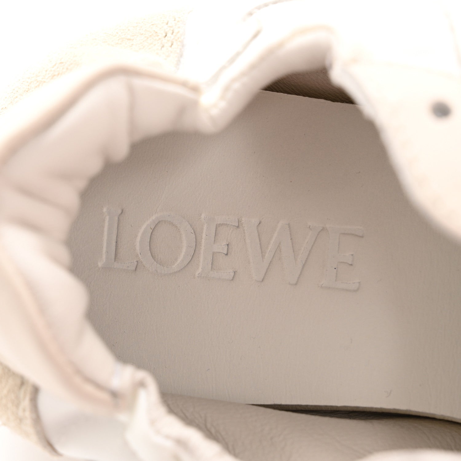 Loewe Calfskin Suede Ballet Runner Sneakers 36 White 8 of 12