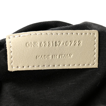 Saint Laurent Calfskin Shearling Monogram Medium Niki Chain Satchel Grey 7 of 10