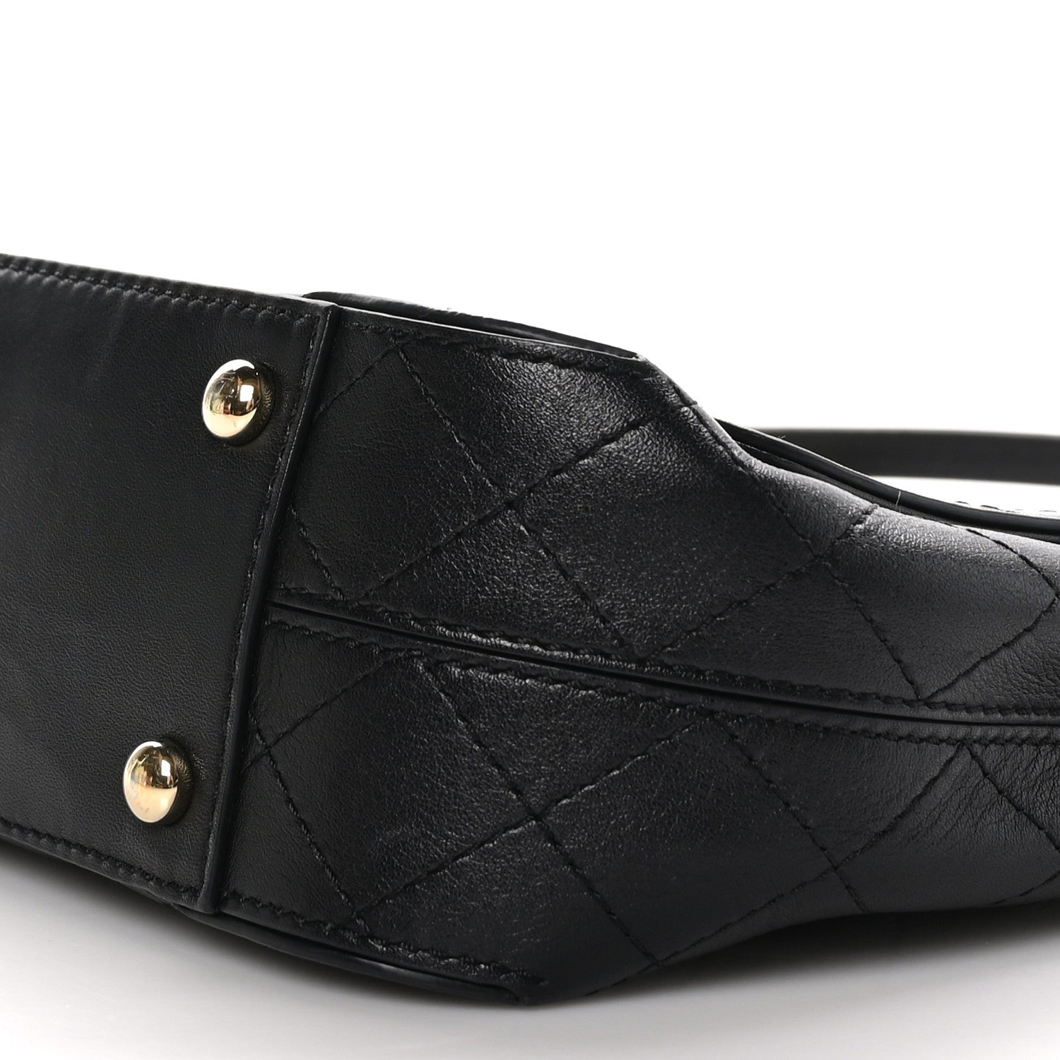 Chanel Calfskin Stitched Medium Covered CC Flap Bag Black 10 of 11