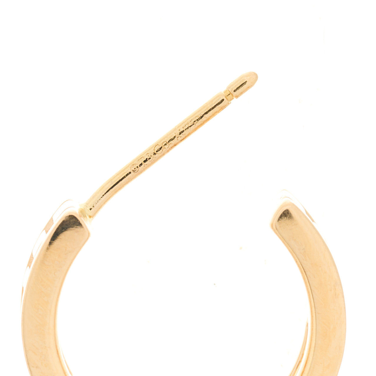 18K Rose Gold Mini Atlas Hoop Earrings