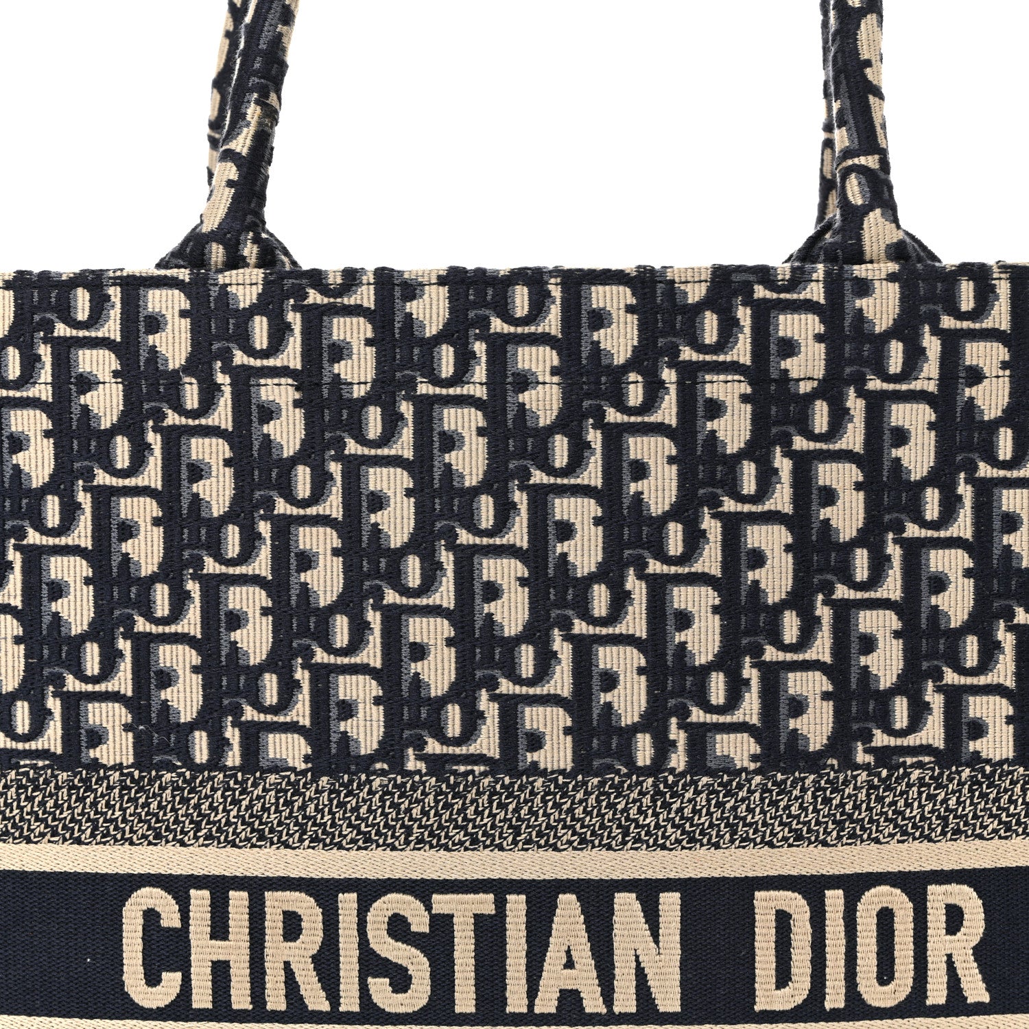 Christian Dior Oblique Large Book Tote Blue Multicolor 1788794