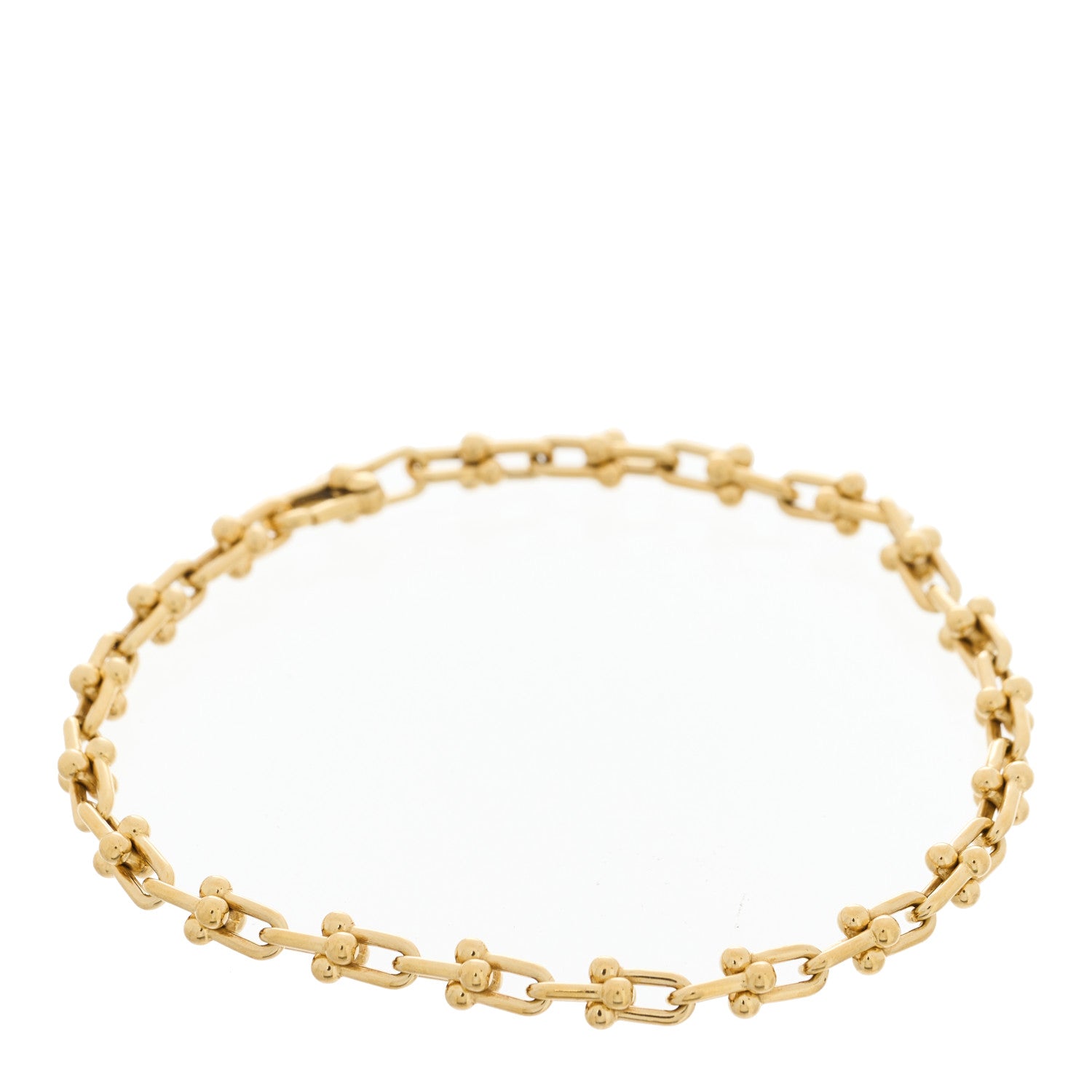 Tiffany 18K Yellow Gold Micro HardWear Link Bracelet 1 of 4