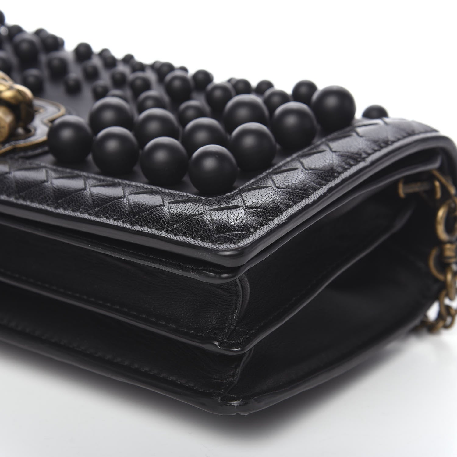 Bottega Veneta Nappa Spheres Knot Clutch Black 6 of 10
