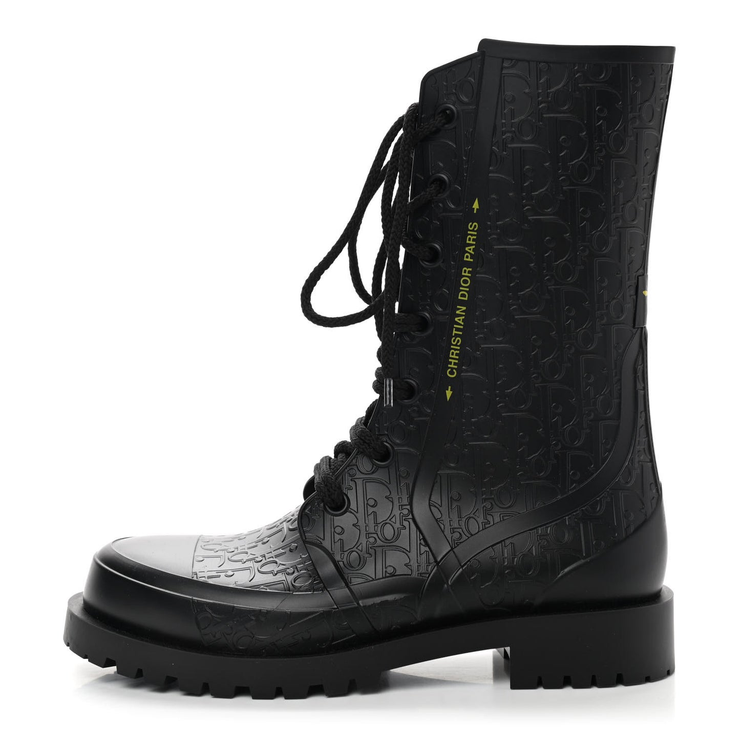 Oblique Rubber Diorcamp Boots 38 Black