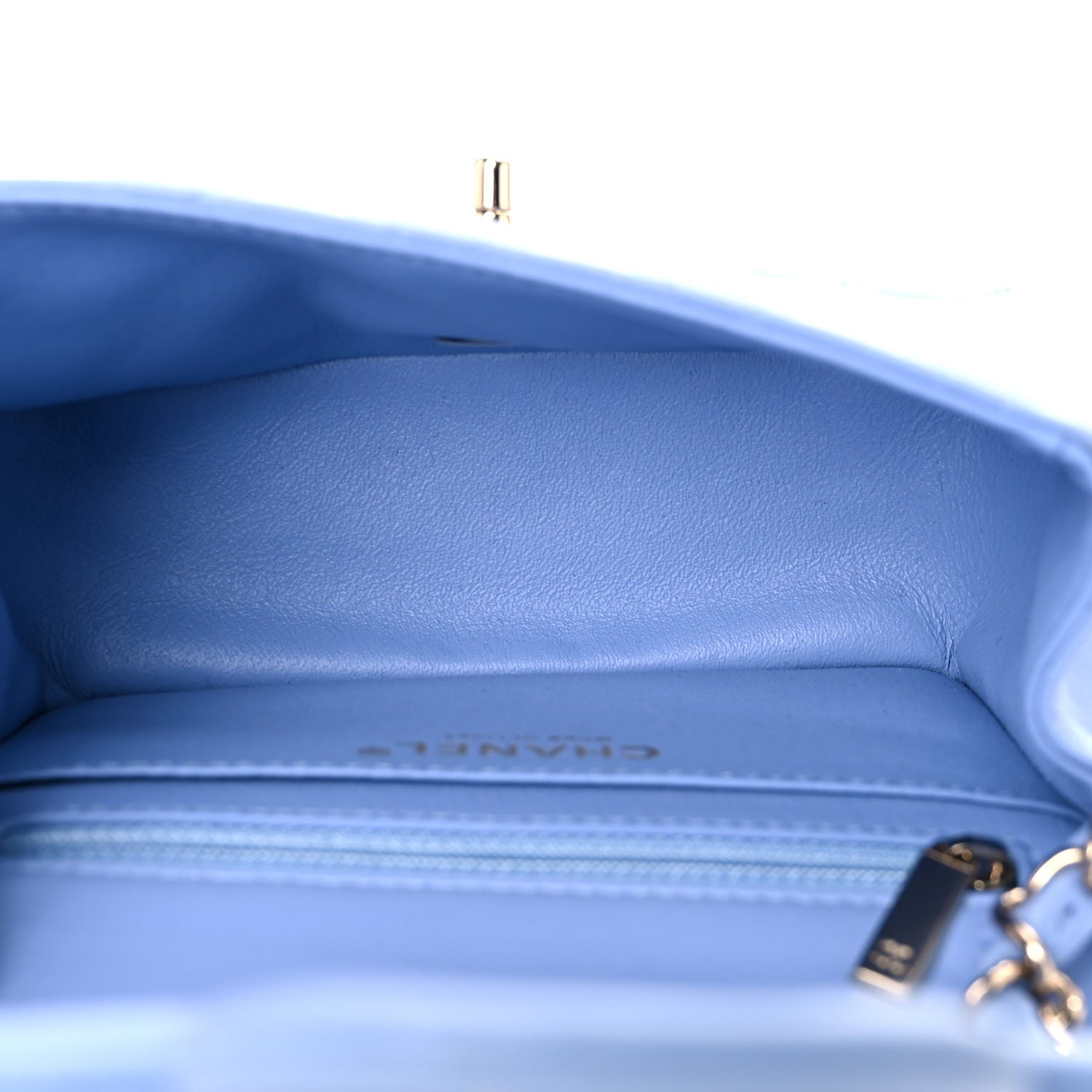 Chanel Lambskin Quilted Mini Square Flap Blue 4 of 11
