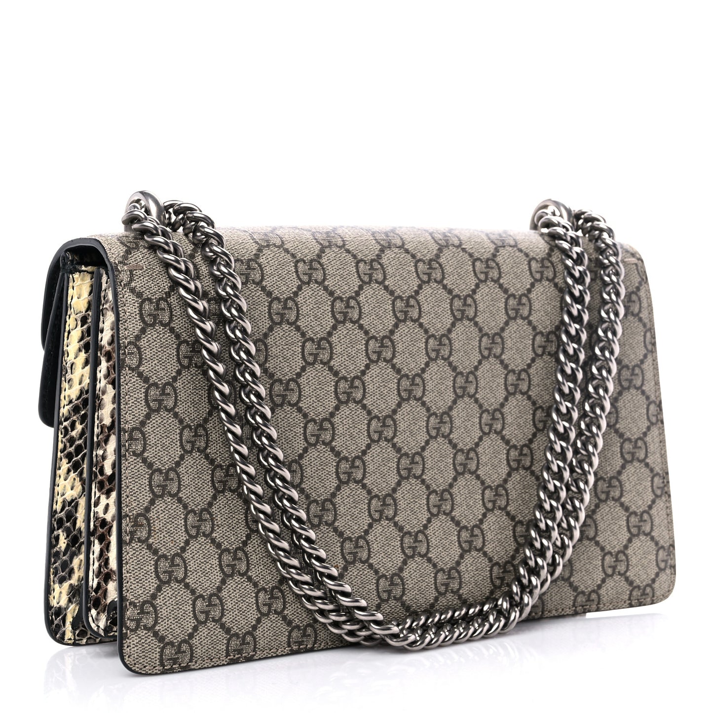 GG Supreme Monogram Elaphe Elephant Embroidered Small Dionysus Shoulder Bag