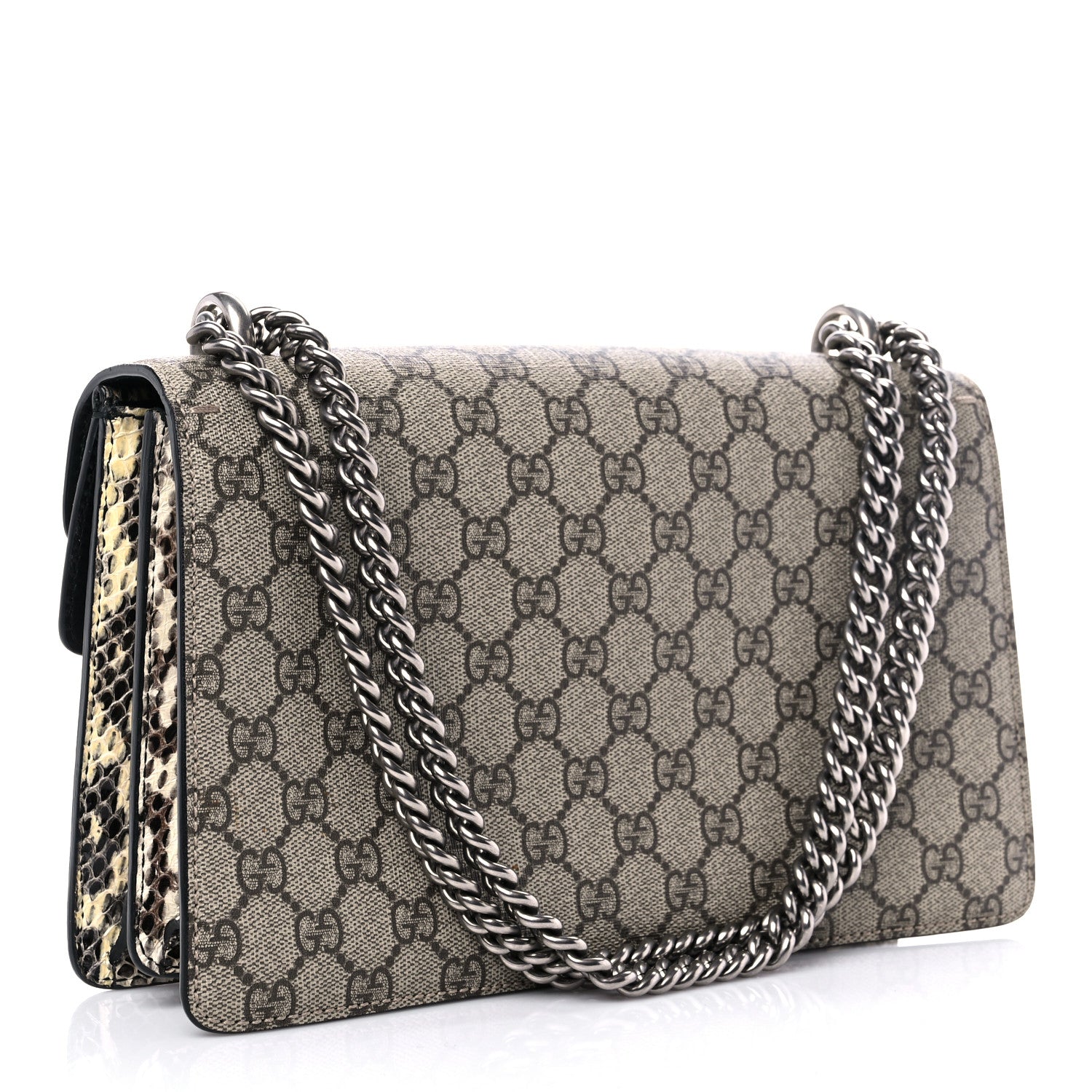 Gucci GG Supreme Monogram Elaphe Elephant Embroidered Small Dionysus Shoulder Bag 3 of 13