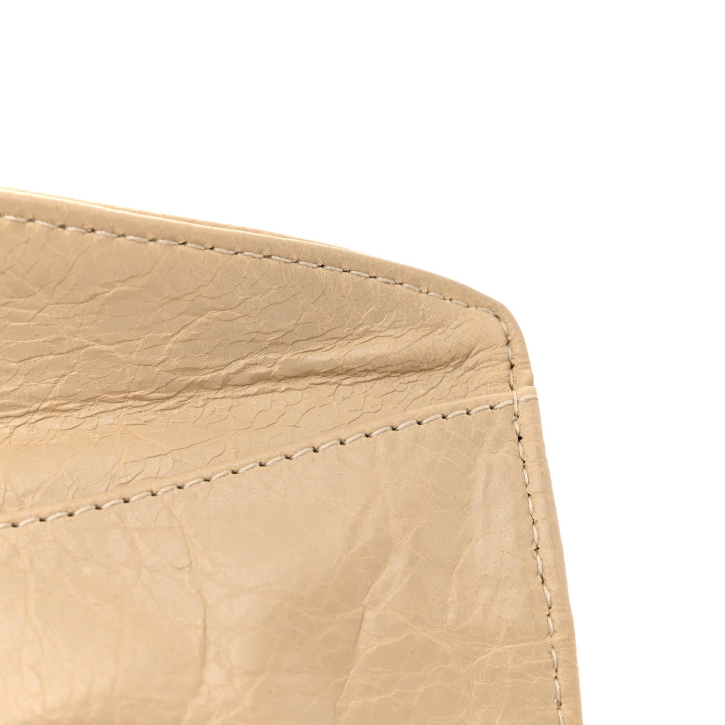 Agneau Giant 12 Gold Hardware Envelope Strap Clutch Pralaine