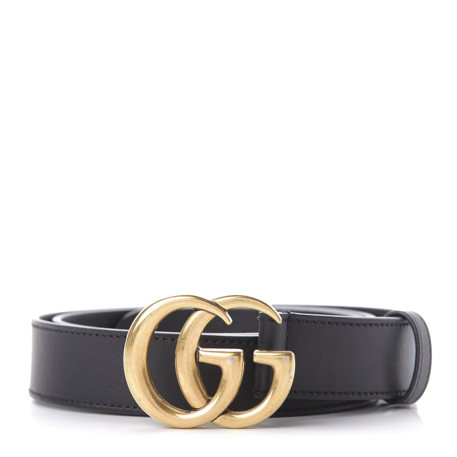Gucci Calfskin Double G 30mm Belt 90 36 Black 1 of 5