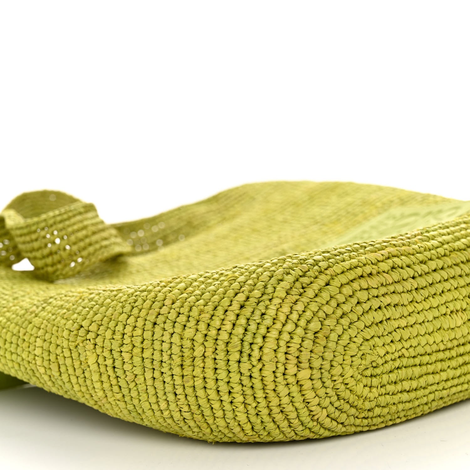 Loewe Raffia Mini Slit Tote Bag Meadow Green 8 of 9