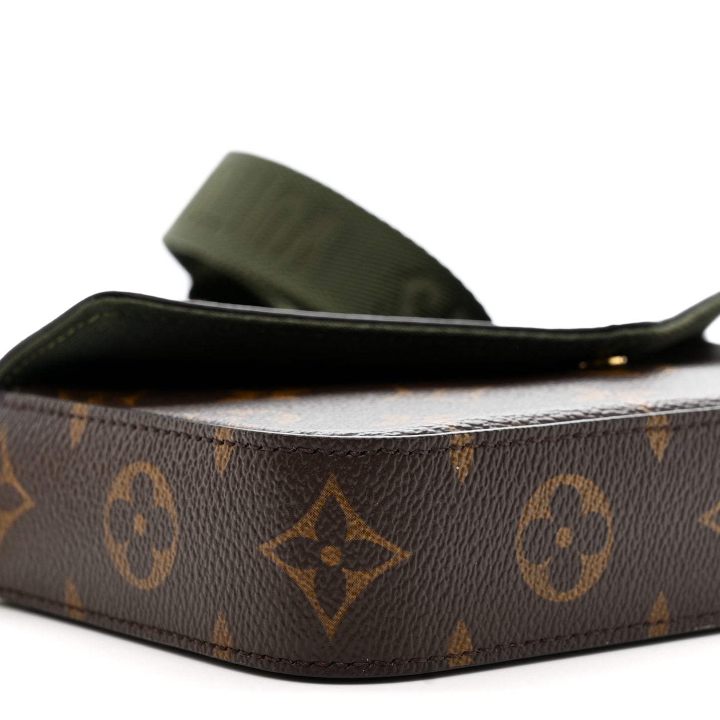 Monogram Felicie Strap & Go Kaki