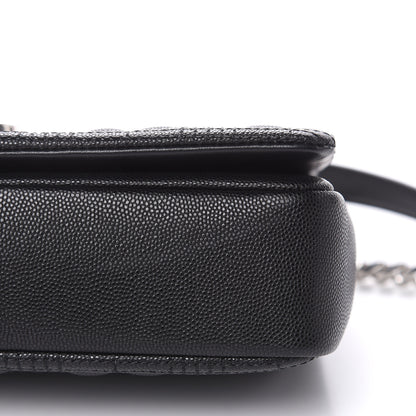 Burberry Grainy Calfskin Quilted Lola Bag Black 9 of 12