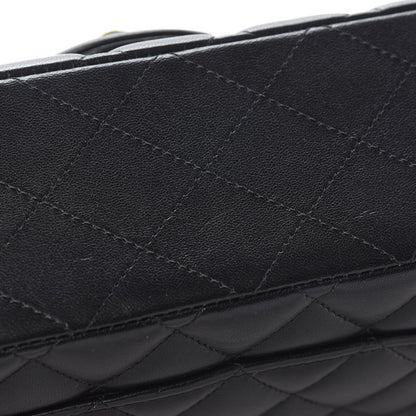Chanel Lambskin Quilted Medium Double Flap Black 12 of 12