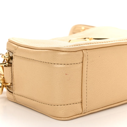 Marc Jacobs Pearlized Supple Natural Grain Calfskin The Softshot 21 Bag Gold 9 of 11