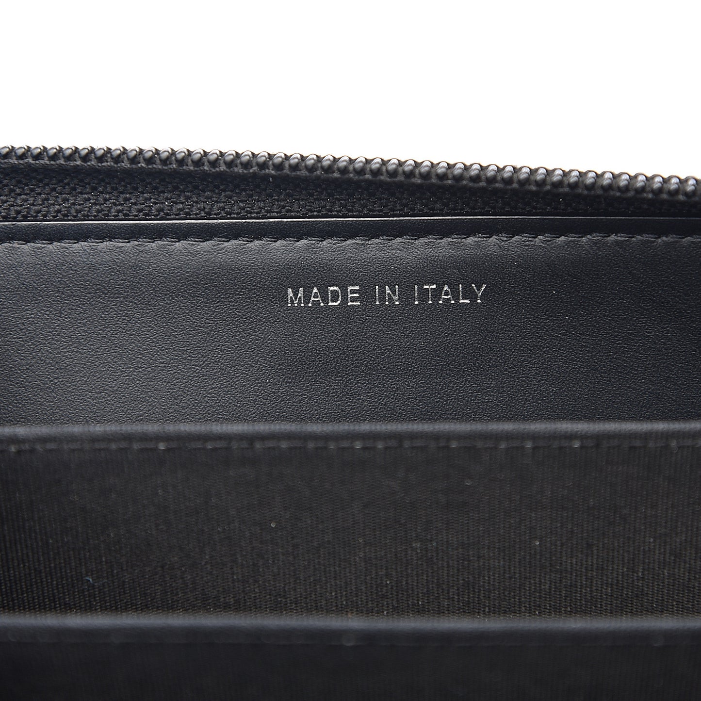 Patent Quilted Small Boy Zip Around Wallet Black