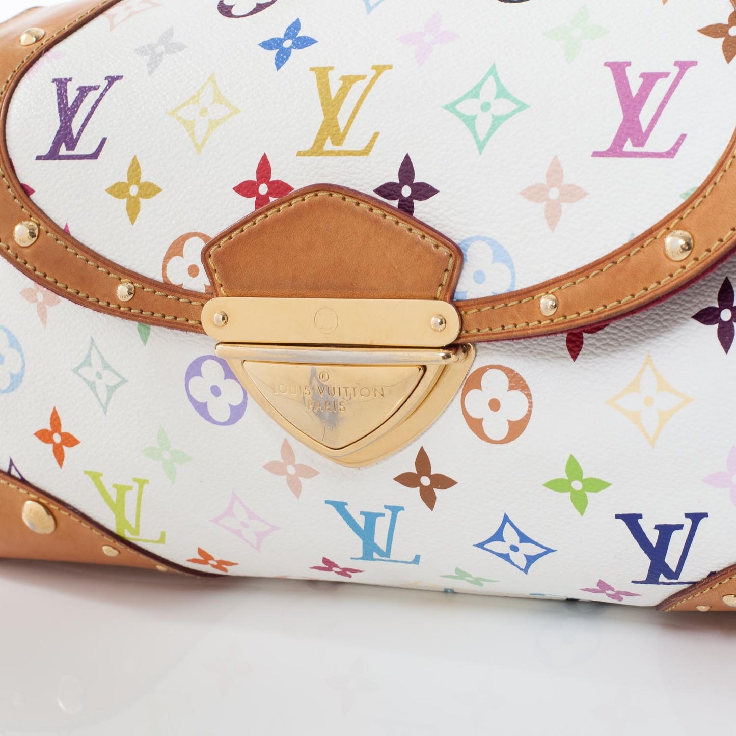 Monogram Multicolor Beverly MM White