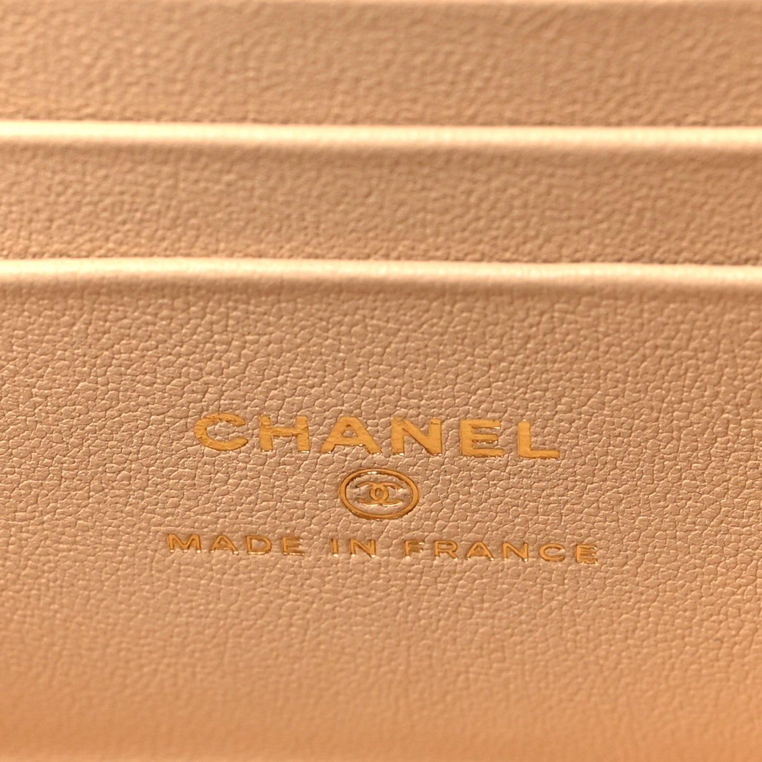Chanel Lambskin Quilted Small Top Handle Vanity Case With Chain Beige 6 of 10