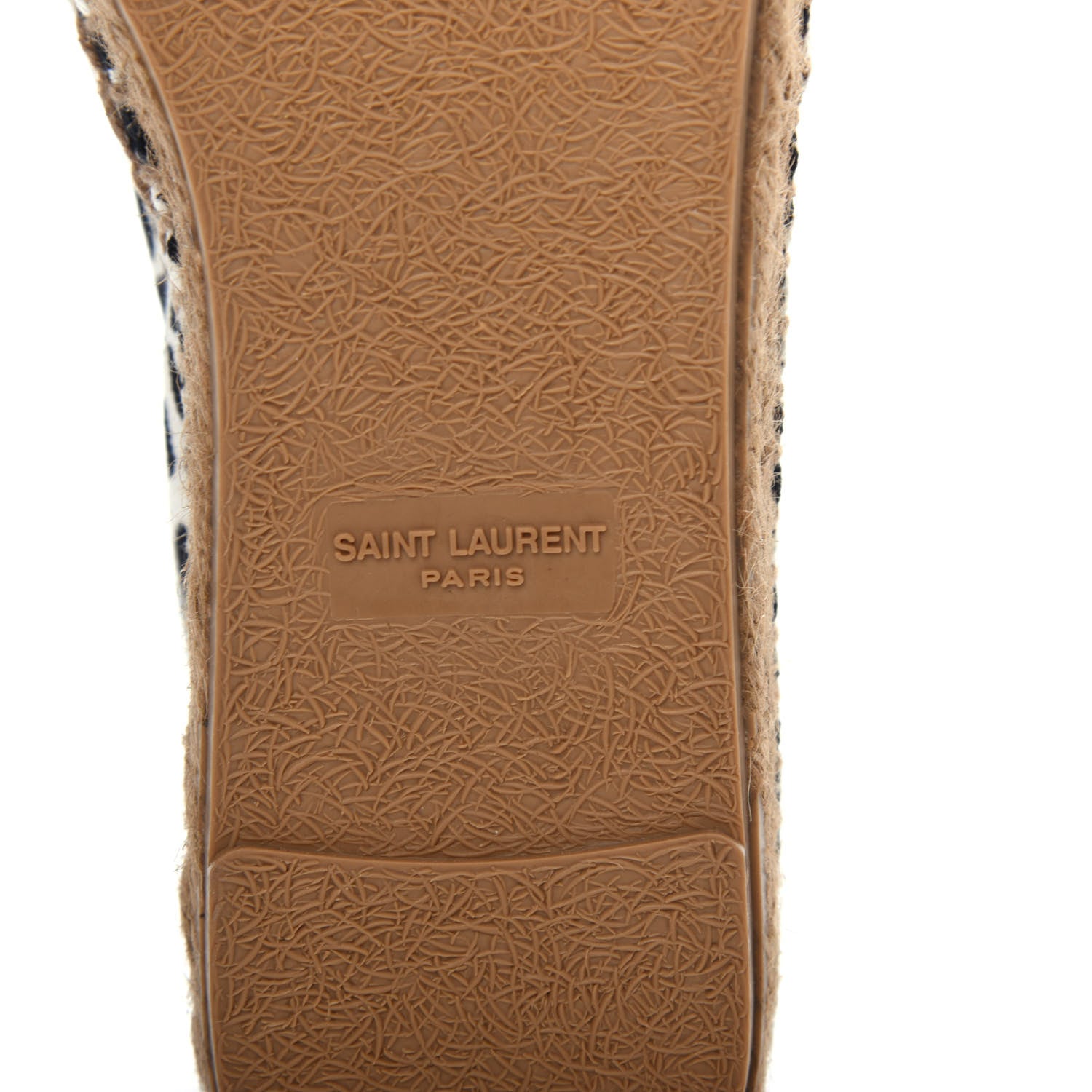 Saint Laurent Canvas Leopard Print Espadrilles 40 Latte Black 10 of 13