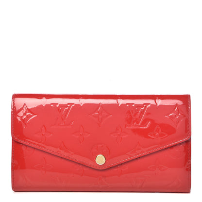 Louis Vuitton Vernis Sarah Wallet NM Cherry 1 of 14