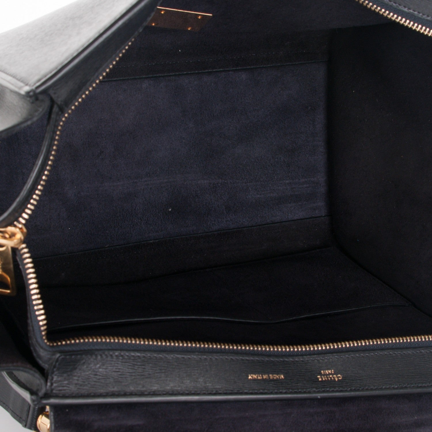 Celine Liege Calfskin Small Trapeze Black 5 of 6