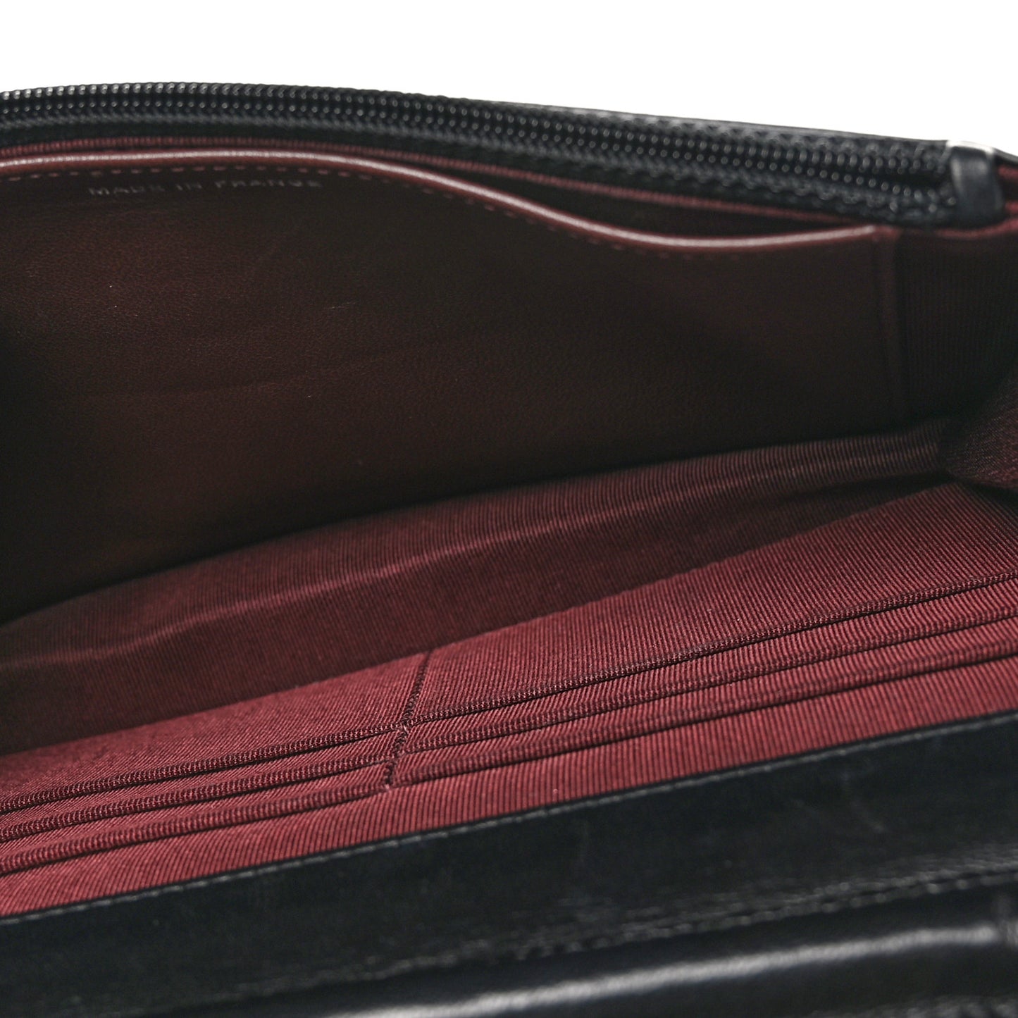 Lambskin Quilted Wallet On Chain WOC Black