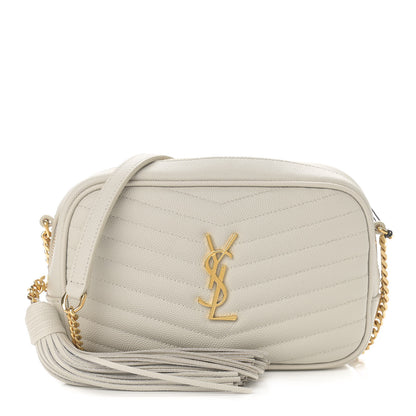 Saint Laurent Grain De Poudre Matelasse Monogram Mini Lou Camera Bag Crema Soft 1 of 9