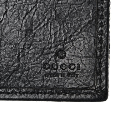 Gucci Fluffy Calfskin Morpheus Bi-Fold Wallet Black 6 of 8