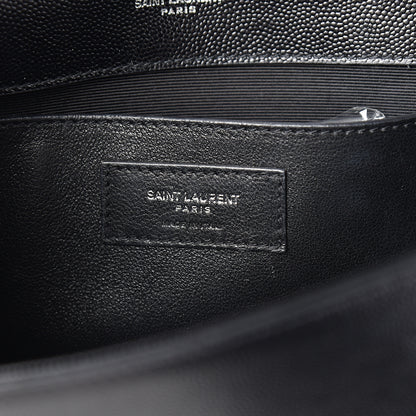 Saint Laurent Grain De Poudre Medium Classic Monogram Kate Satchel Black 5 of 8