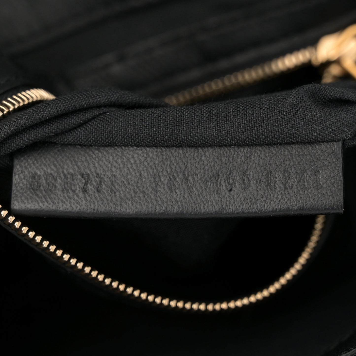 Nappa FF 1974 Embossed Large Baguette Black