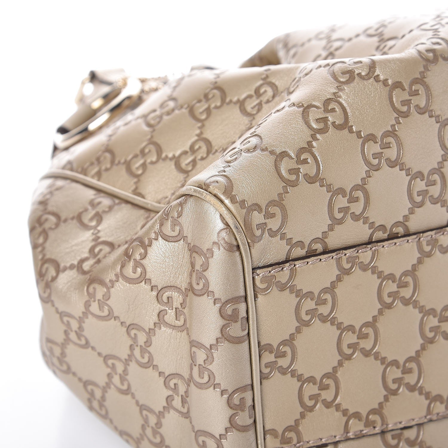 Gucci Guccissima Medium Sukey Tote Champagne 9 of 12