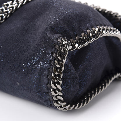 Stella McCartney Metallic Shaggy Deer Small Falabella Tote Navy 8 of 11