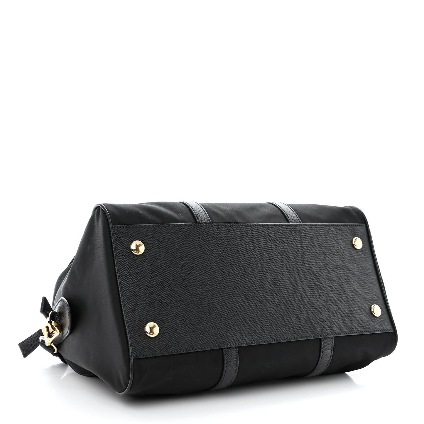 Re-Nylon Saffiano Medium Re-Edition 1978 Top Handle Bag Black
