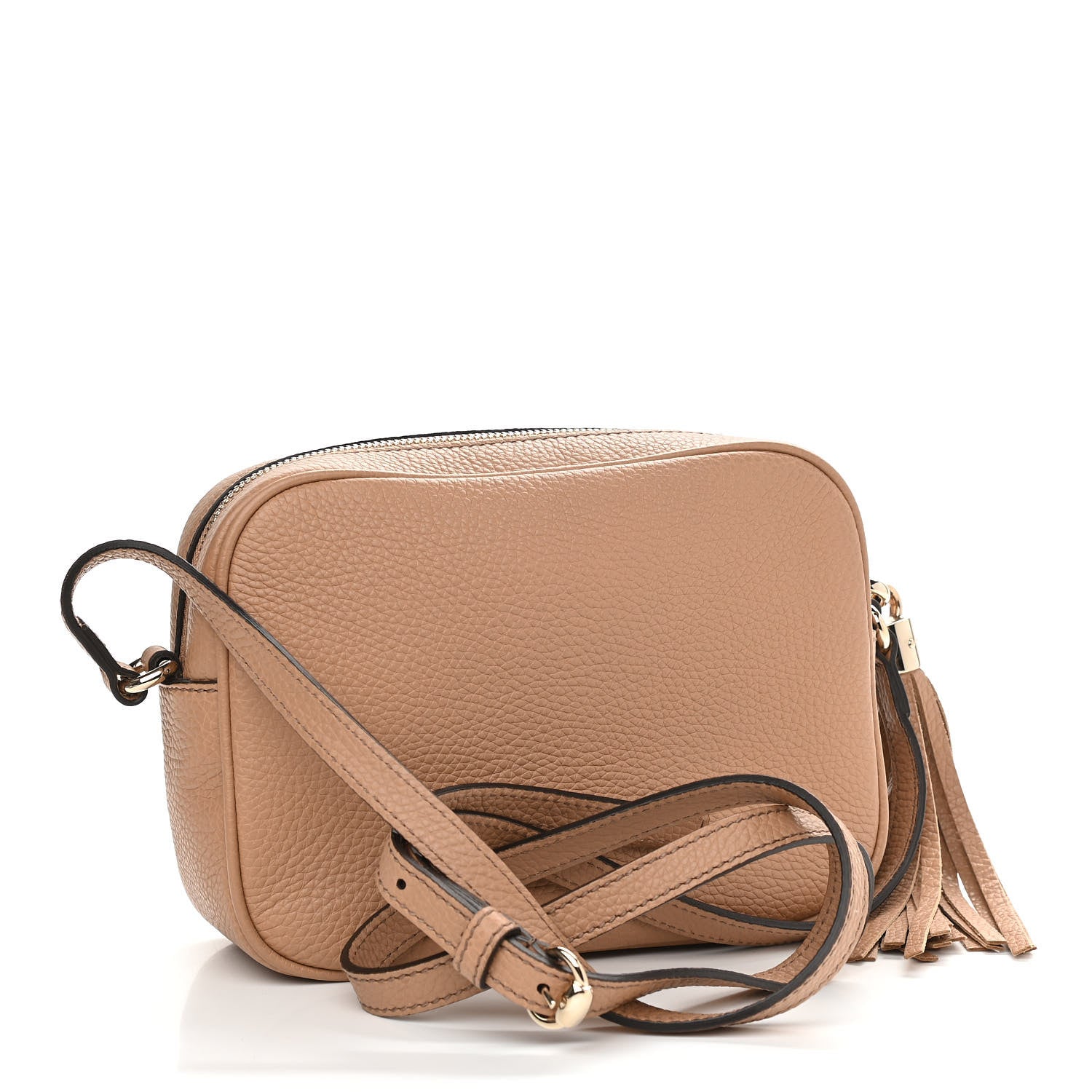 Gucci Pebbled Calfskin Small Soho Disco Bag Camelia 3 of 11