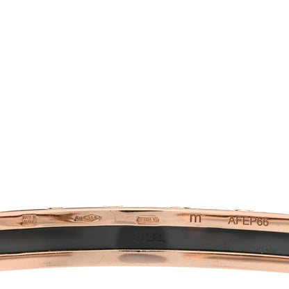 Bulgari 18K Rose Gold Black Ceramic B.Zero1 Cuff Bracelet M 3 of 3