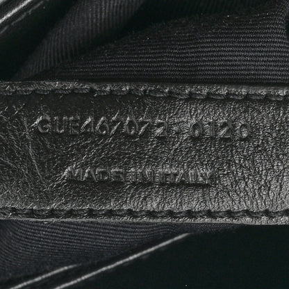 Saint Laurent Calfskin Y Quilted Monogram Toy Loulou Crossbody Bag Black 7 of 11