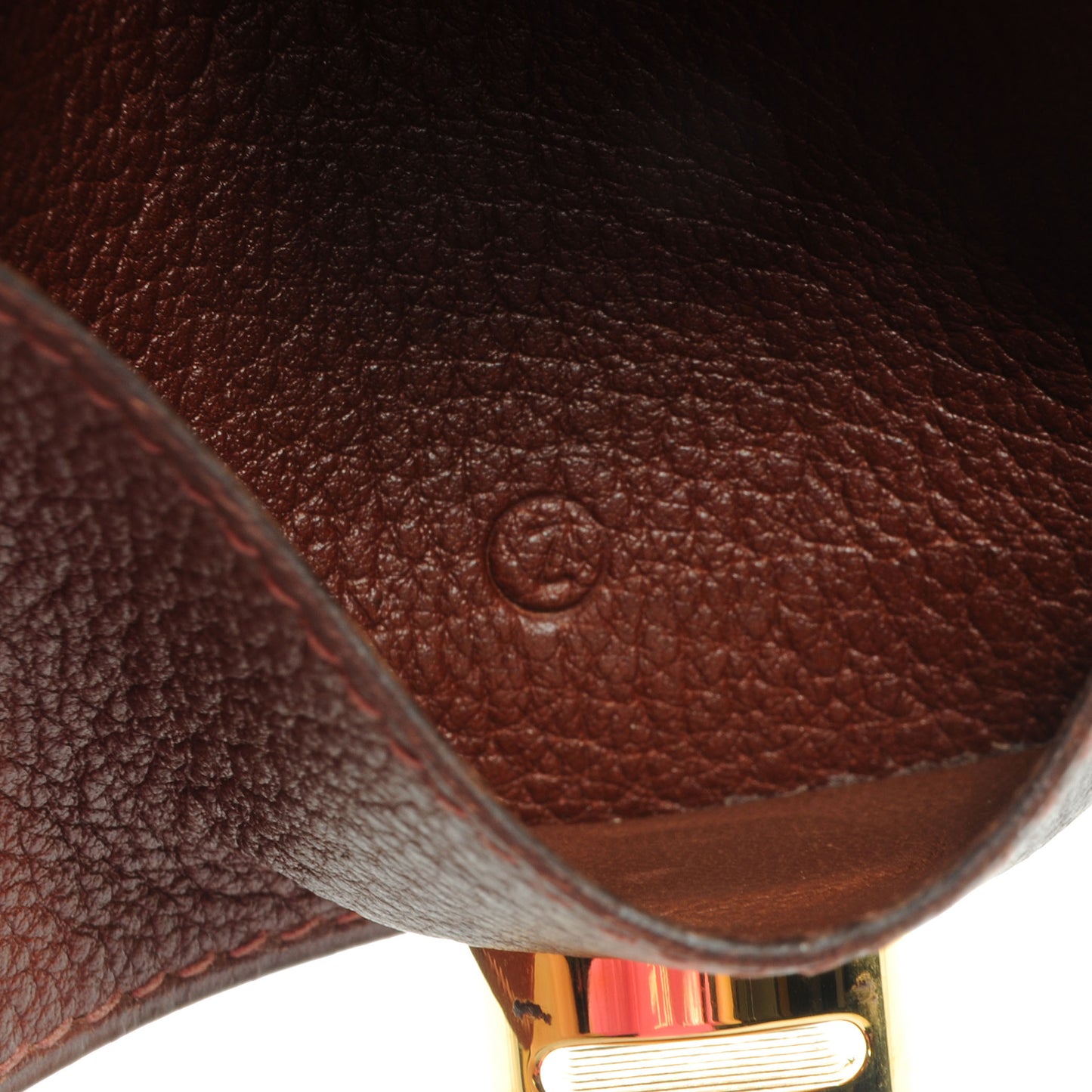Togo Dogon Card Case Havane
