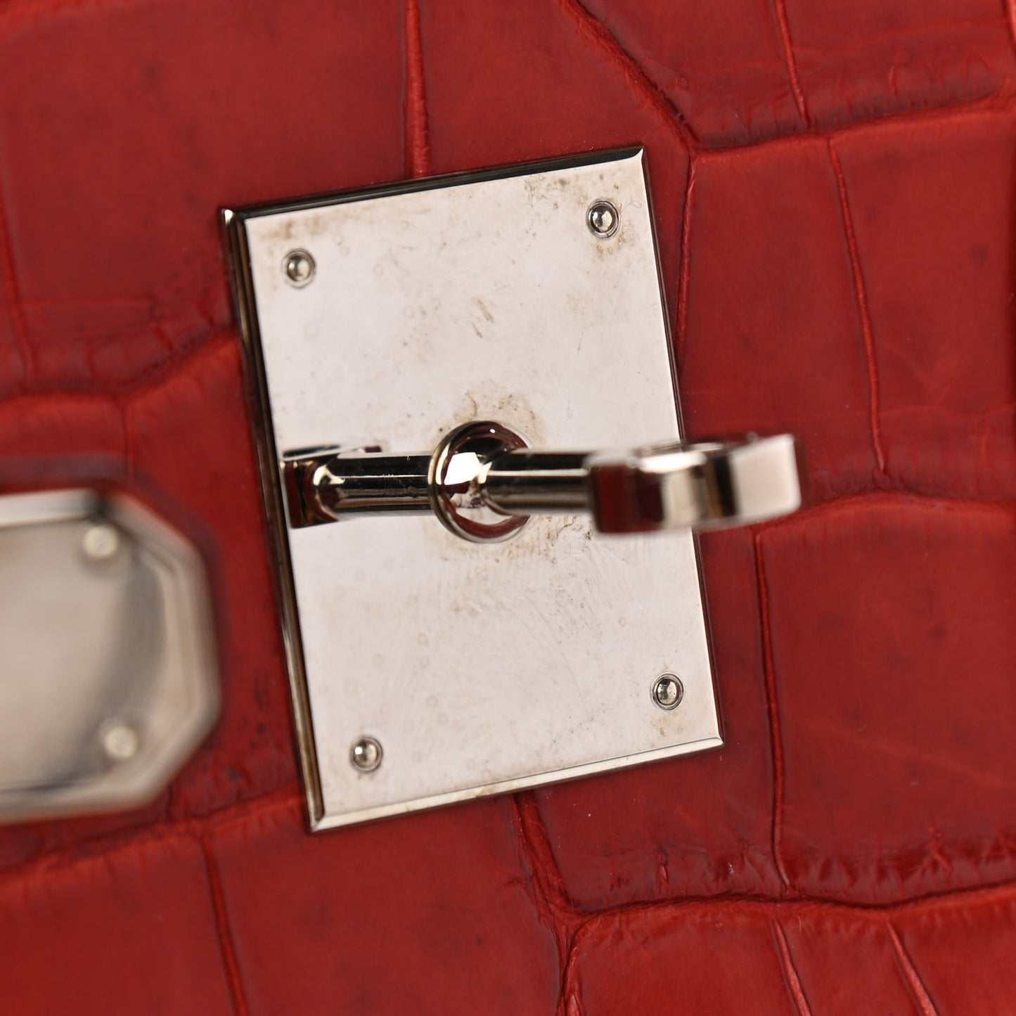 Matte Porosus Crocodile Birkin 30 Rouge H