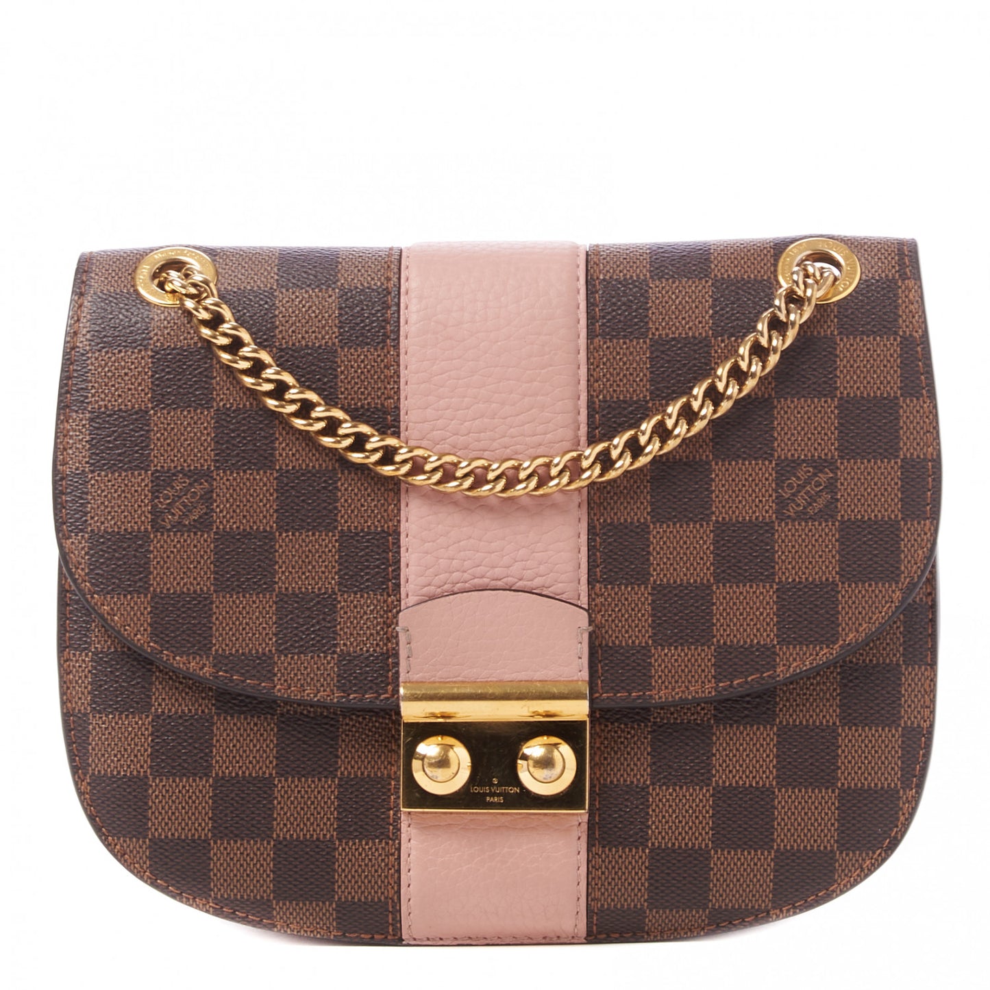 Damier Ebene Cuir Taurillon Wight Magnolia