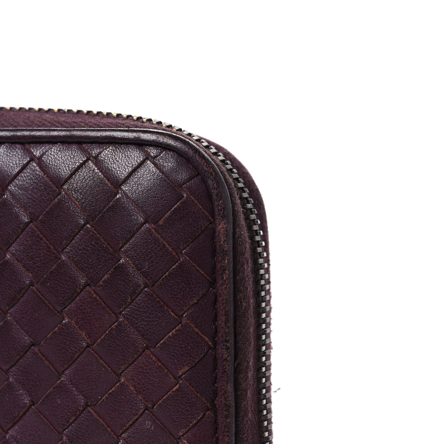 Bottega Veneta Nappa Intrecciato Zip Around Wallet Aubergine 13 of 14