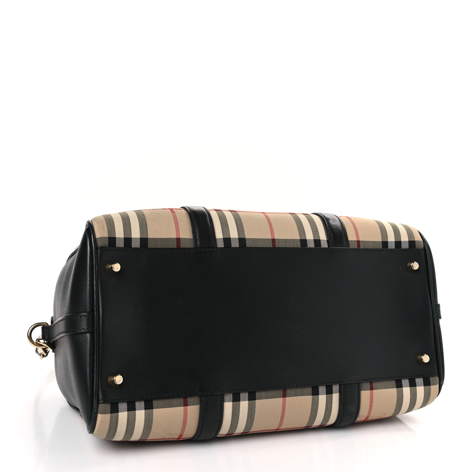 Burberry Horseferry Check Medium Alchester Bowling Bag Black 4 of 10