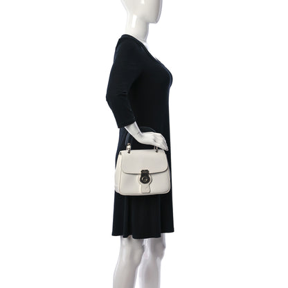 Burberry Trench Calfskin Small DK88 Top Handle Bag White Black 3 of 12